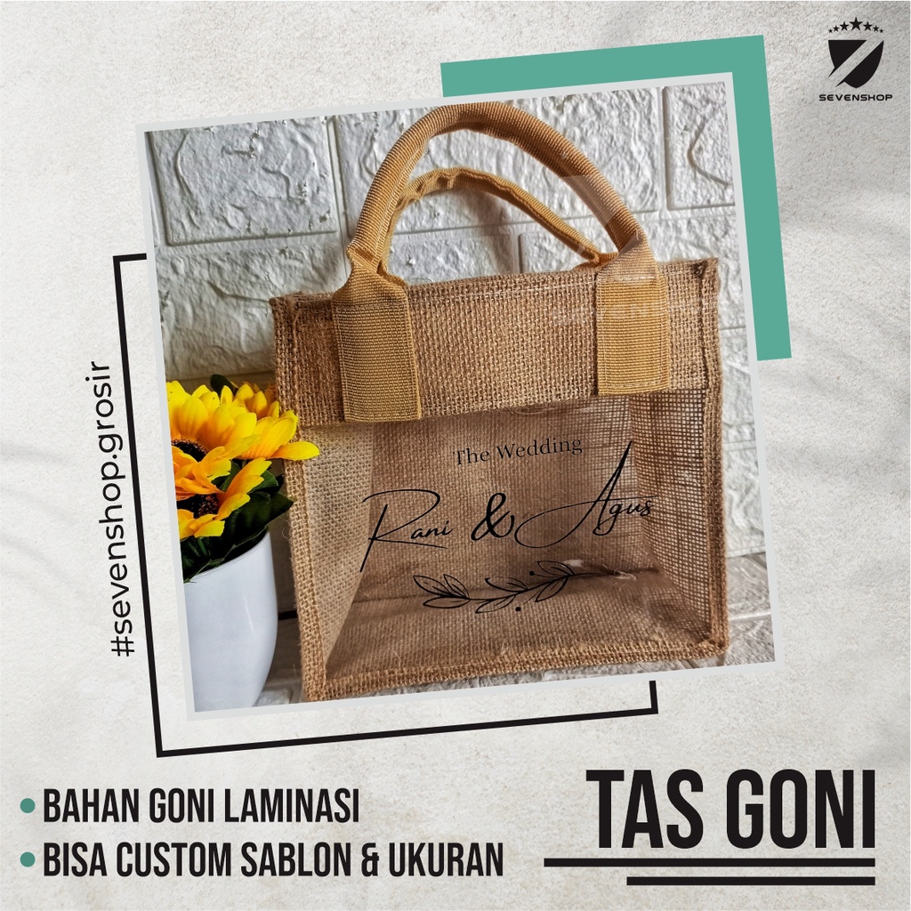 

Tas Goni Laminasi Jute Bag Tas Hampers Premium