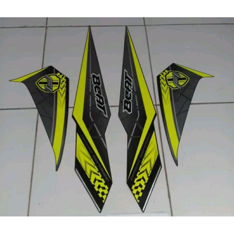 striping beat 2016 2017 hitam hijau stabilo