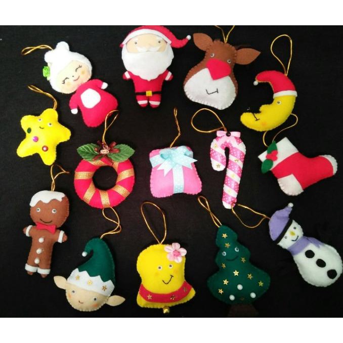 BAYAR DITEMPAT Hiasan pohon natal 1 set 14 pcs PROMO