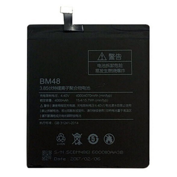 Baterai Xiaomi Mi Note 2 3.8V 4000mAh - BM48 (ORIGINAL) - Black XOBT0RBK