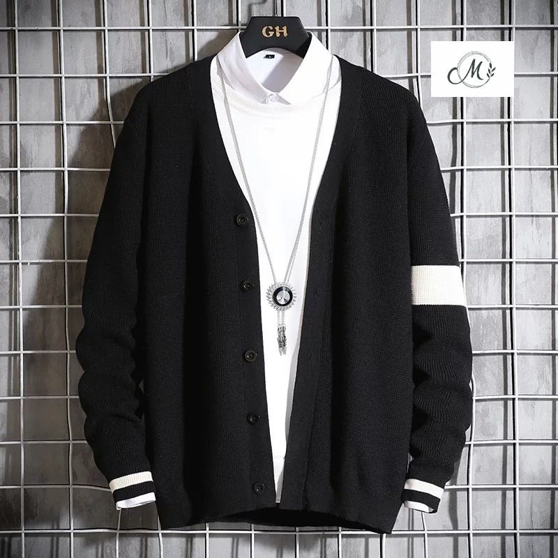 Sweater rajut cardigan pria