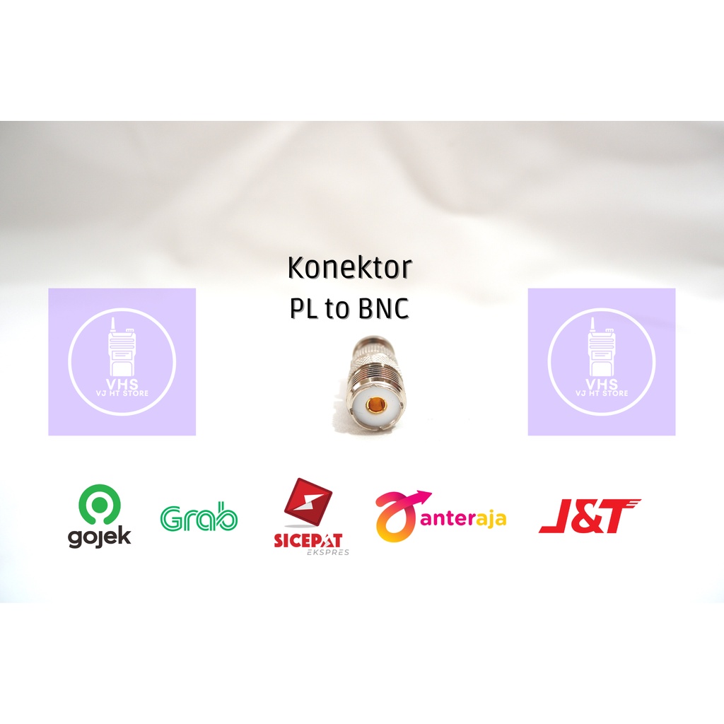 Konektor BNC untuk sambungan HT