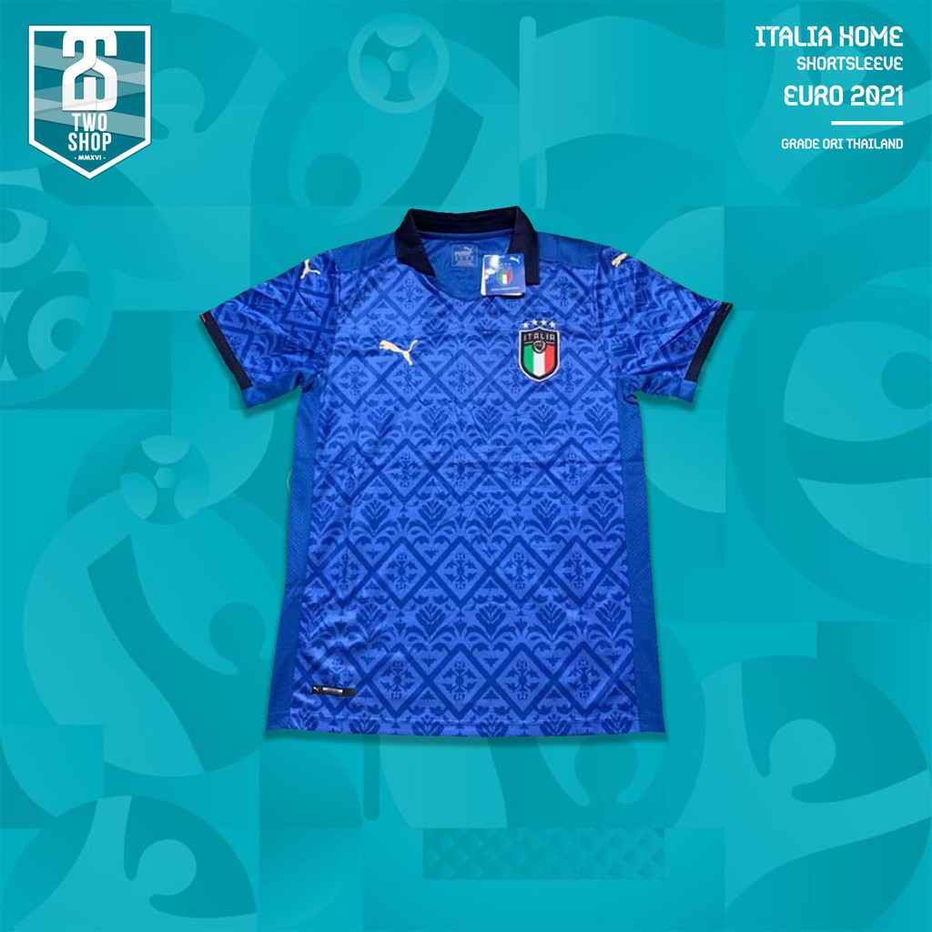 Jersey Bola Italia Home EURO 2021 Grade Ori