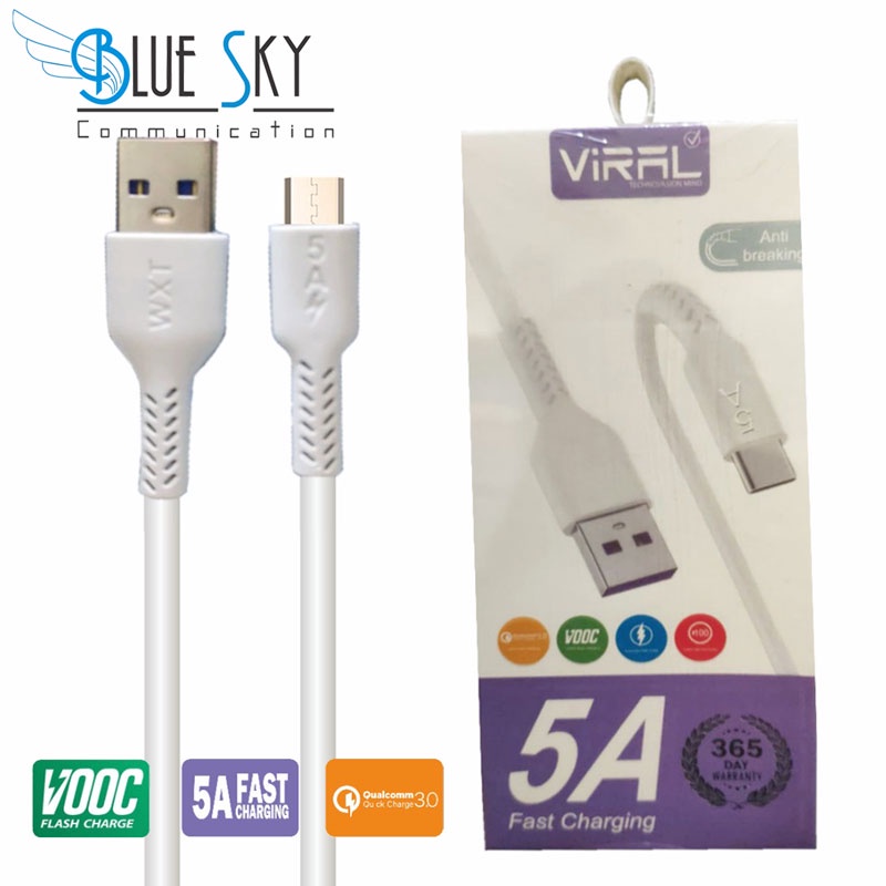 KABEL USB VIRAL 5A MICRO 1M QUALCOMM 3.0 VOOC FAST CHARGING