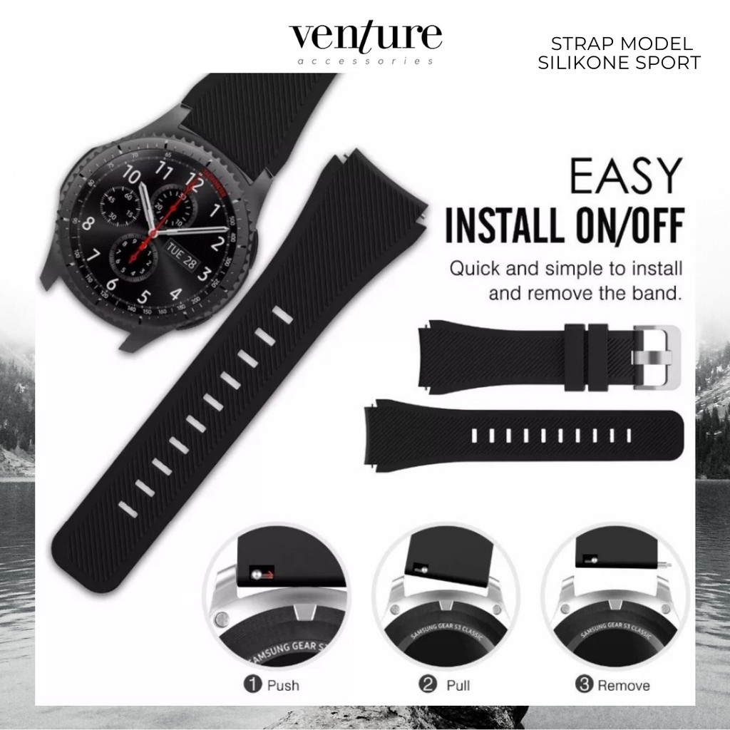 TALI JAM STRAP HUAWEI GT GT2 46MM SMARTWATCH MODEL SILIKON SPORT RUBBER BAND