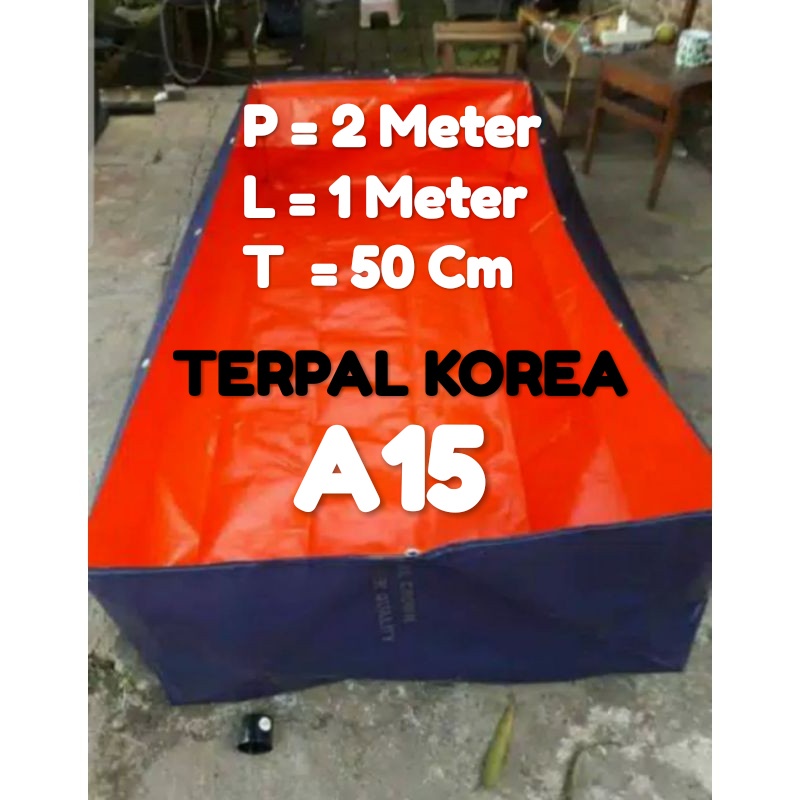 (BISA COD) TERPAL KOLAM KUALITAS KOREA 200x100x50