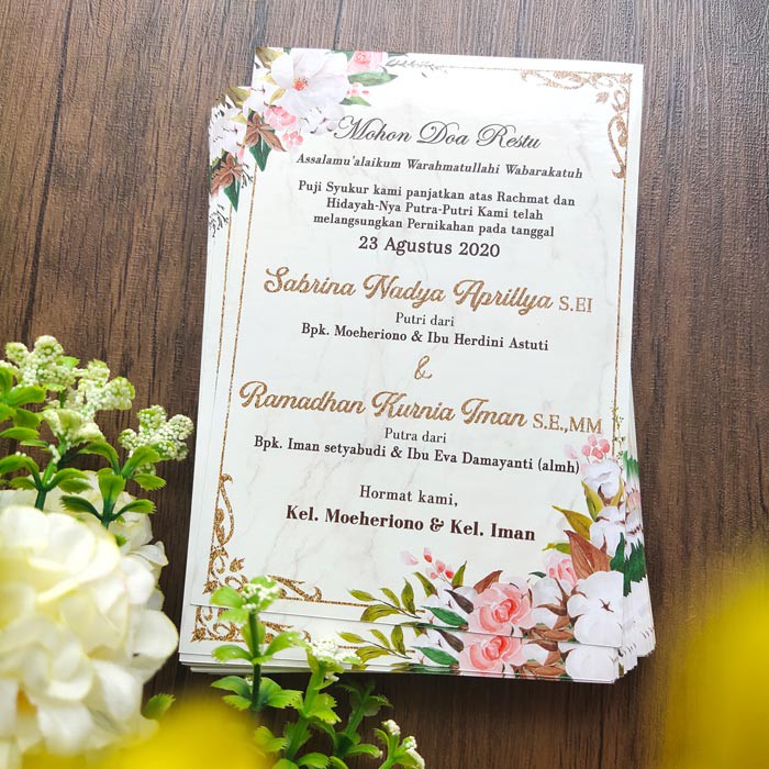 Kartu Stiker Ucapan Syukur Tasyakuran Pernikahan Mohon Doa Restu Pernikahan Buat Nasi Kotak Shopee Indonesia