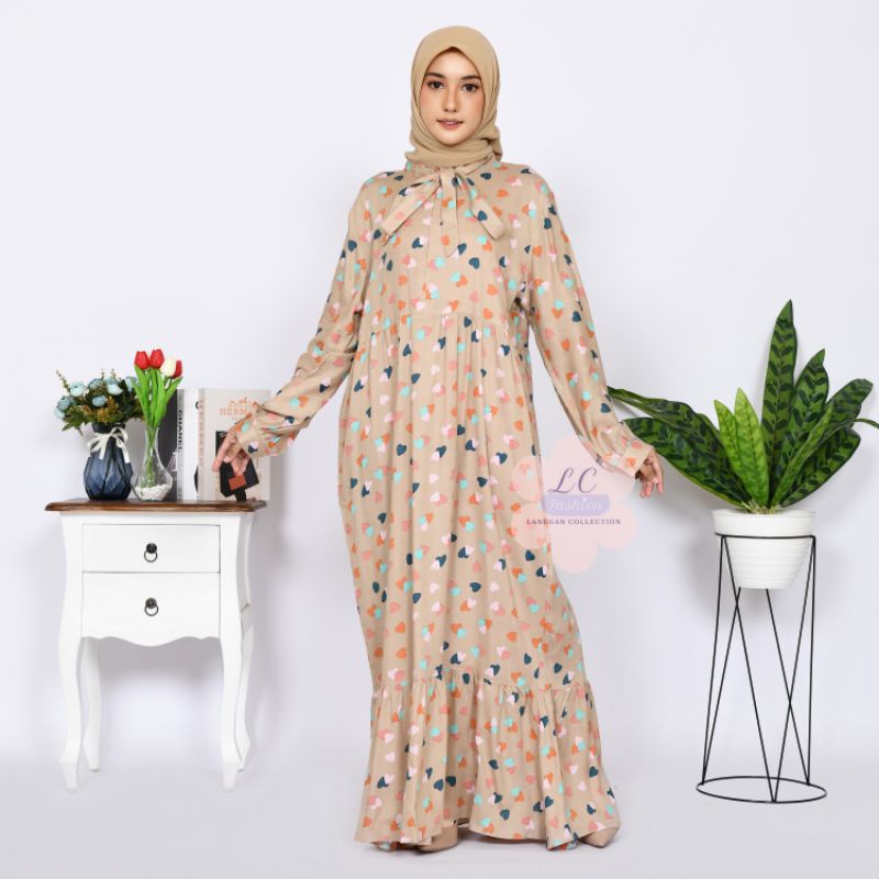 [BISA COD] LCFASHION - GAMIS LOVE | MAXI LOVE | DRESS LOVE | GAMIS RAYON | DRESS RAYON | MAXI RAYON 