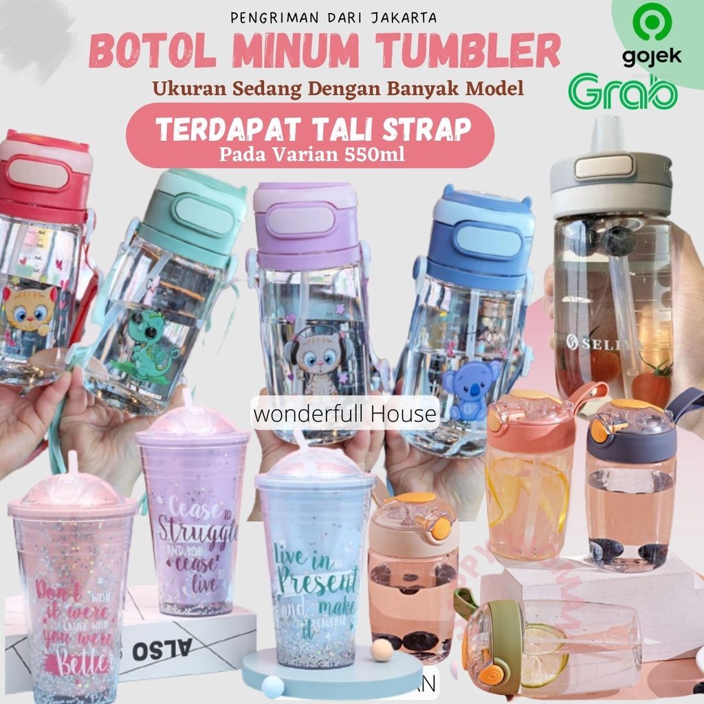 Botol Minum Portable Dengan Sedotan Anti Tumpah Botol Minum Tumbler Glitter Gelas Botol Minum Pelangi Botol Minum Olahraga Kantor Sekolah