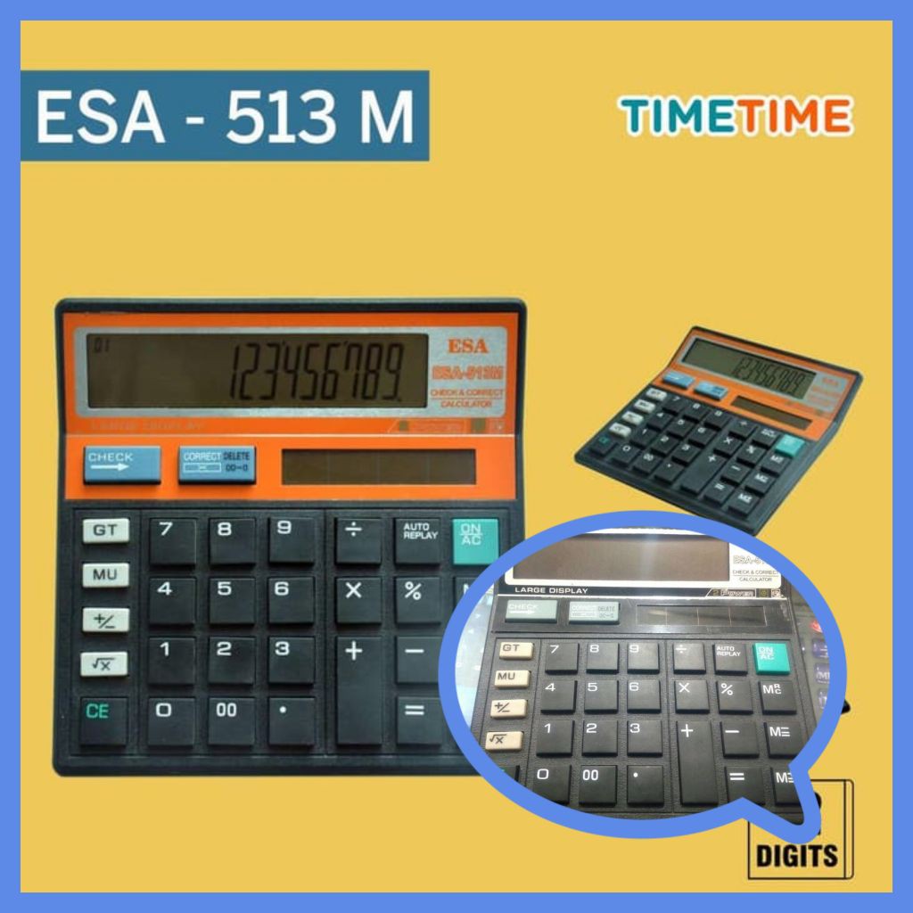 

KALKULATOR ESA 513 M 14 DIGIT KALKULATOR ALAT HITUNG BEST PRODUK