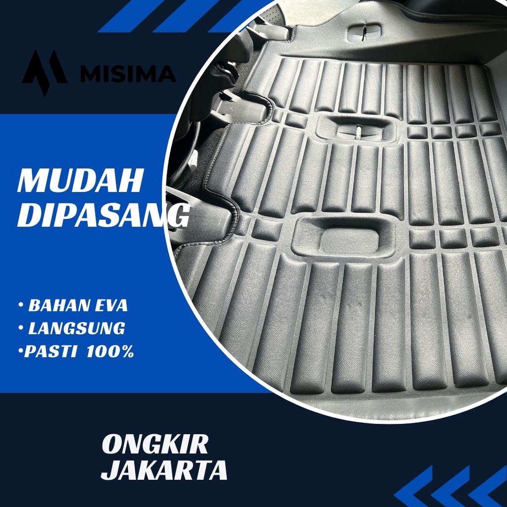 Karpet 5D / Car Mats Toyota Fortuner / Innova 2016 - 2022 Motif Carbon Premium