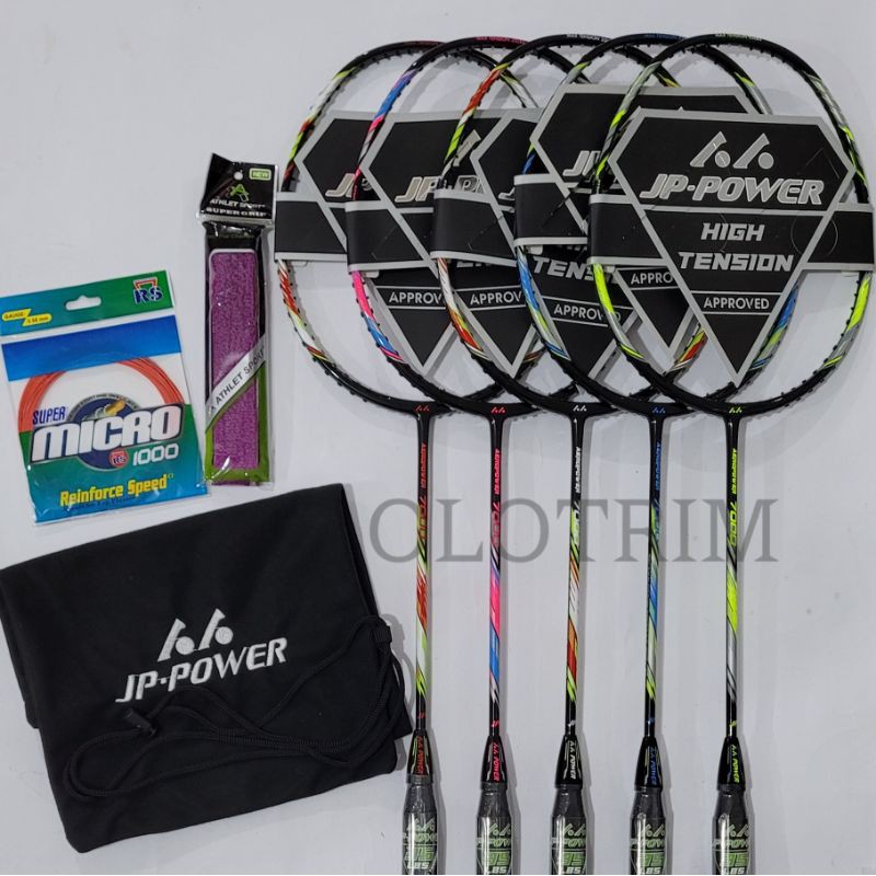 [ 35lbs 75gr ] JP Power Aeropower 7000 Raket Badminton Original