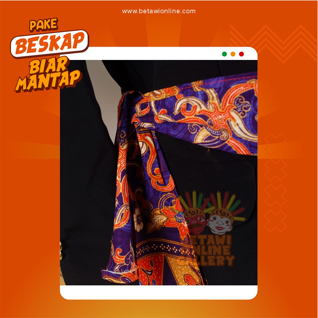 Beskap Betawi / Jas Betawi / Jas Hitam Formal