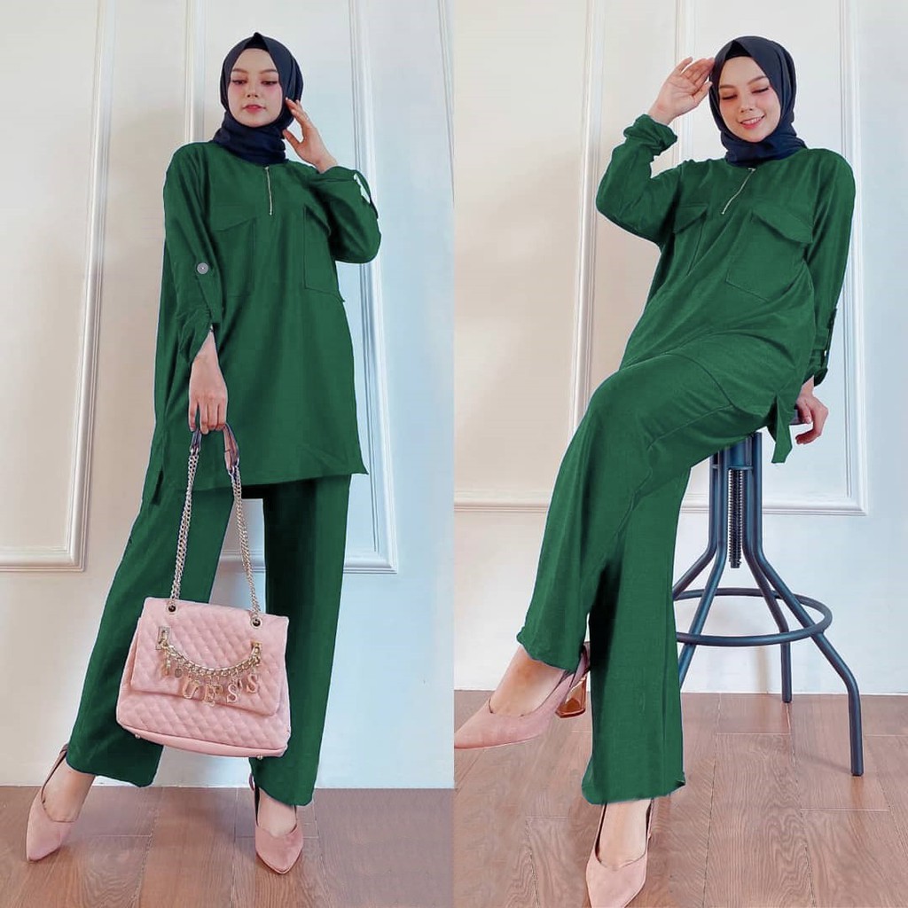 PAKAIAN WANITA SETELAN CELANA SET OVERSIZE DMR