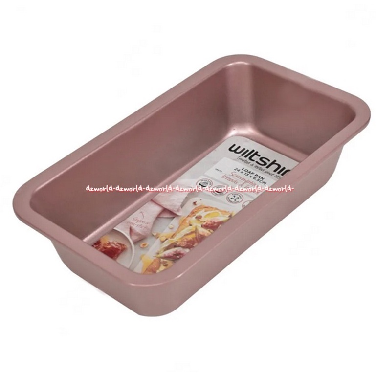 Wiltshire Loaf Pan 24cm Oven Tray Persegi Loyang Tempat Bakar Kue Roti Tawar Anti Lengket Stainless Steel Rose Gold Wit Shire