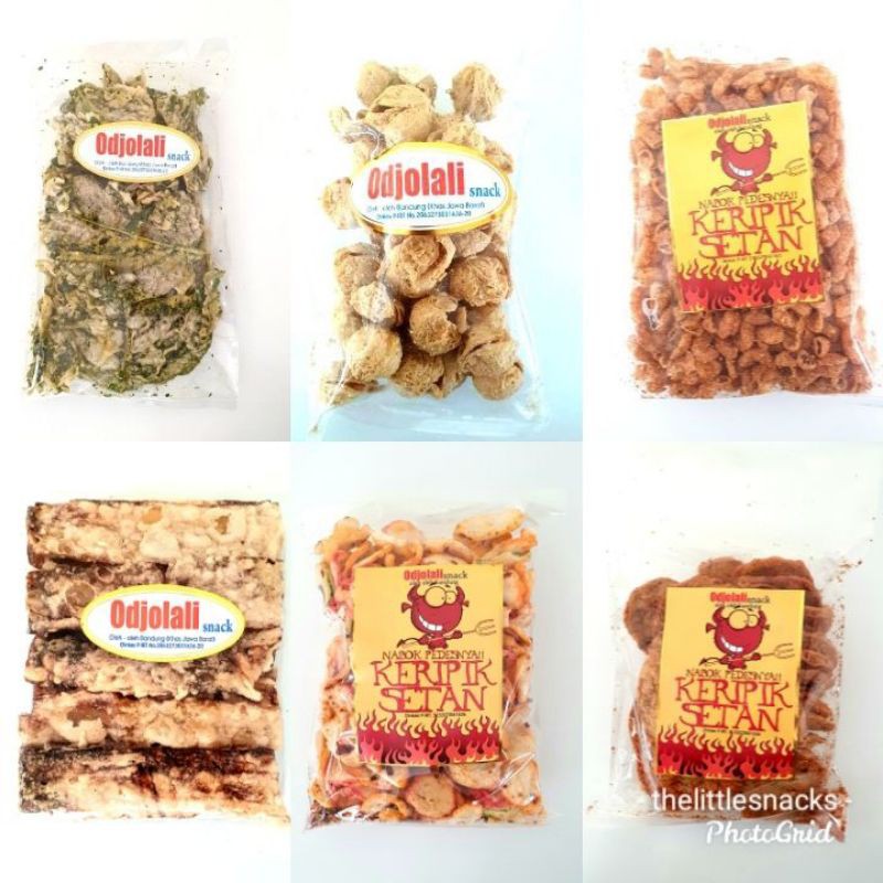 

KERIPIK ODJOLALI (tempe, tahu, bayam, makaroni, kerupuk pedas, pisang sale, opak , keripik kaca)