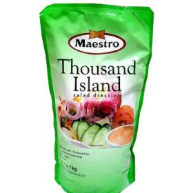 

[[COD]] MAESTRO THOUSAND ISLAND SALAD DRESSING 1kg TERUJI Kode 477