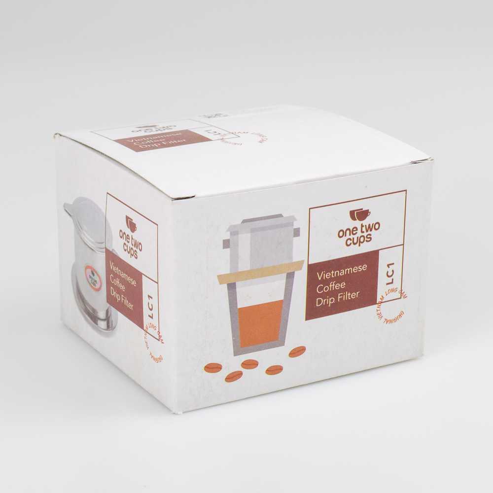 (100% BARANG ORI) One Two Cups Filter Saring Kopi Coffee Drip Pot Stainless Steel - LC1