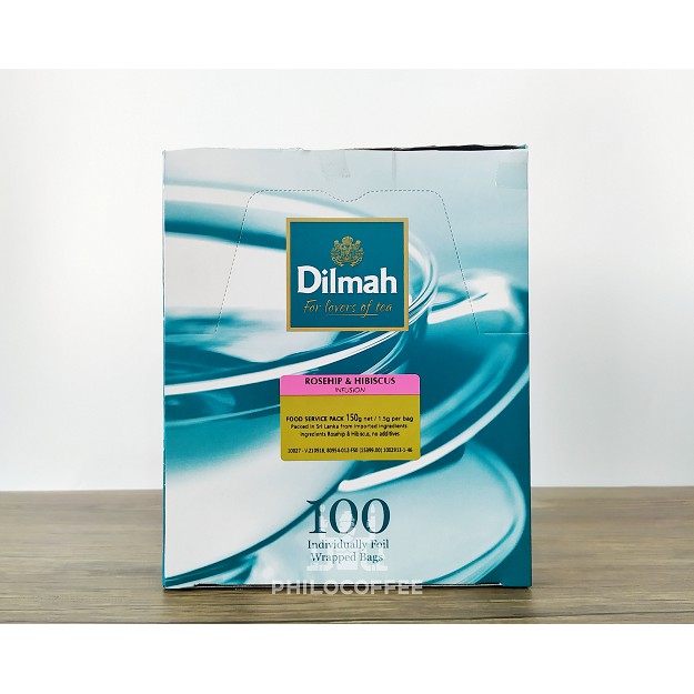 

Teh Dilmah Rosehip & Hibiscus Tea 100 saset (100 Foil Enveloped x 1,5g) | Teh Celup