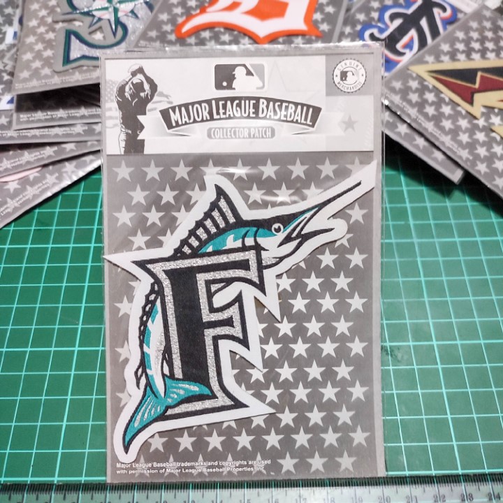 MLB original team logo woven patch Florida Marlins