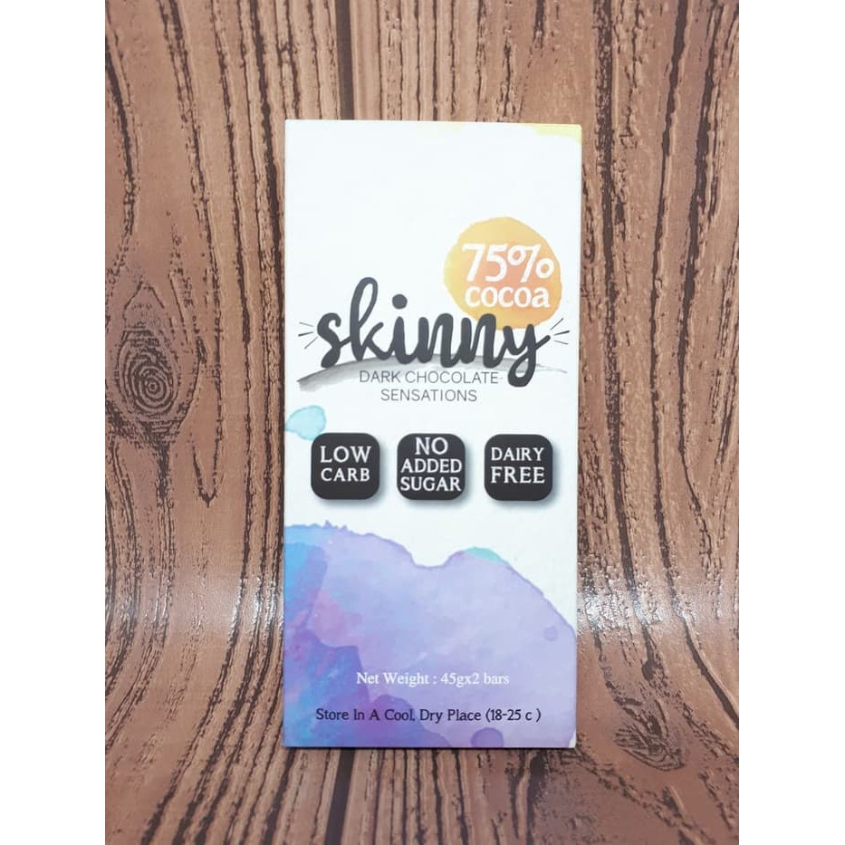 

SKINNY Skiny Dark Chocolate Sensations Coklat keto friendly promo