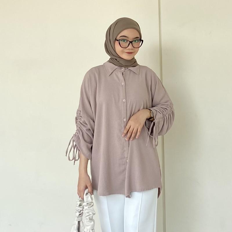 1KG MUAT 5PCS | ZIA SHIRT TOP BLOUSE SERUT AIRFLOW CRINKLE HITS OOTD FASHION WANITA TERBEST SELLER