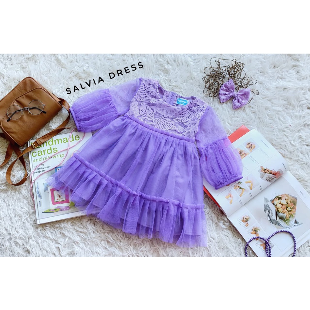 Dress Selvia Anak Unik/Gaun Pesta/Dress Anak