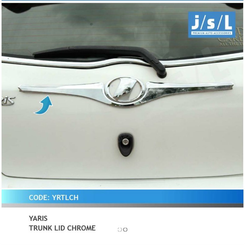 trunk lid Yaris chrome jsl