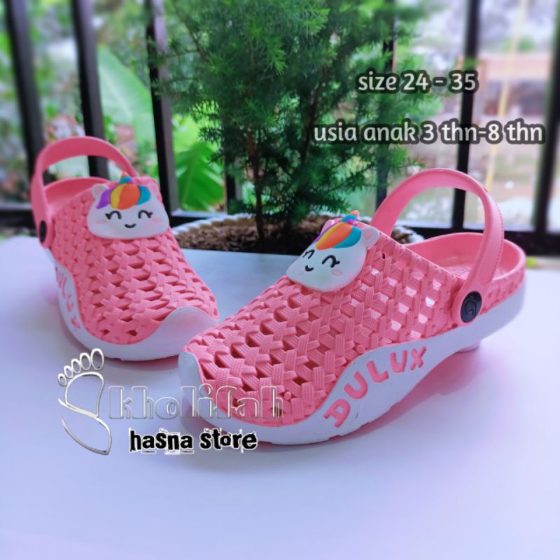 SANDAL BAIM ANAK PEREMPUAN 3THN - 8THN WARNA KARAKTER UNICON 24-35 283d DULUX