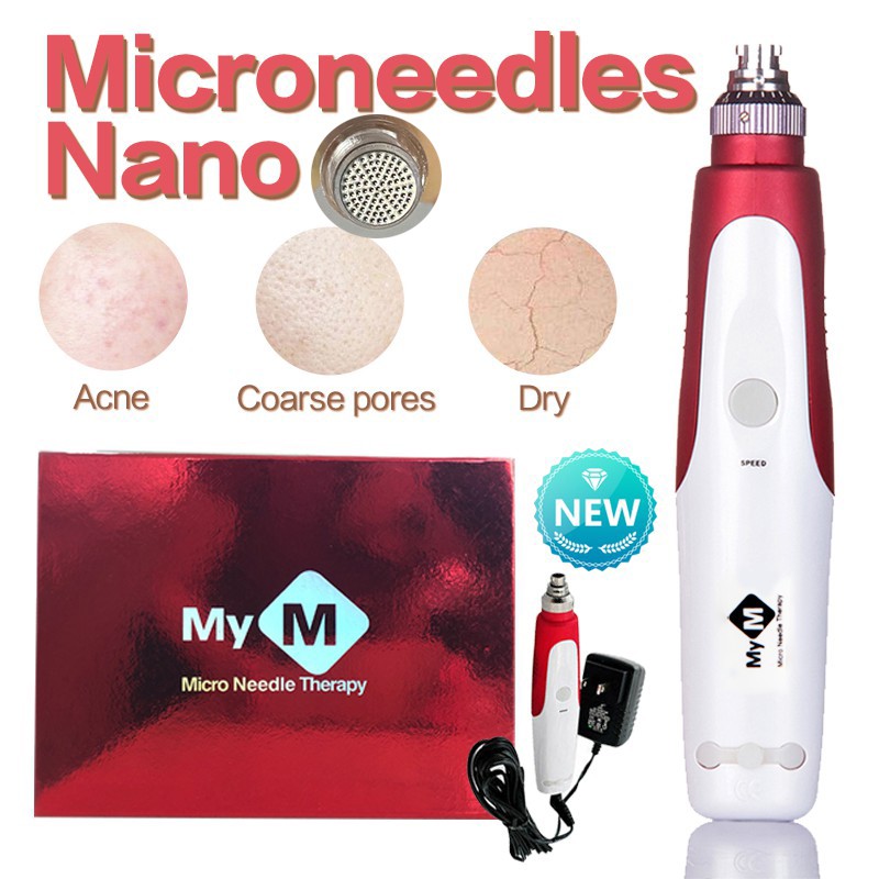 Original Electric Derma Pen Mym Alat Nano Micro Needle Bb Glow Penghilang Bopeng Dermapen