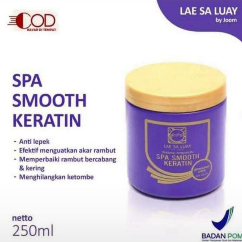 LAE SA LUAY MASKER RAMBUT KERATIN SPA SMOOTH LAESALUAY