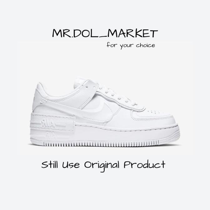 Nike Air Force 1 Shadow Triple White Original - Nike AF1 [RESMI] Termurah
