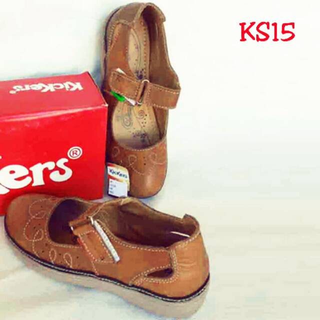 Sepatu Kickers cewek kulit/sepatu sandal Kickers
