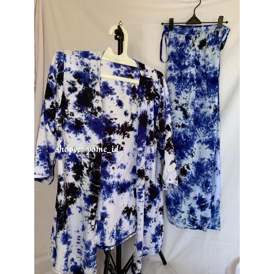 Setelan cardigan kulot Pangandaran/ set cardigan/ setelan outer wanita