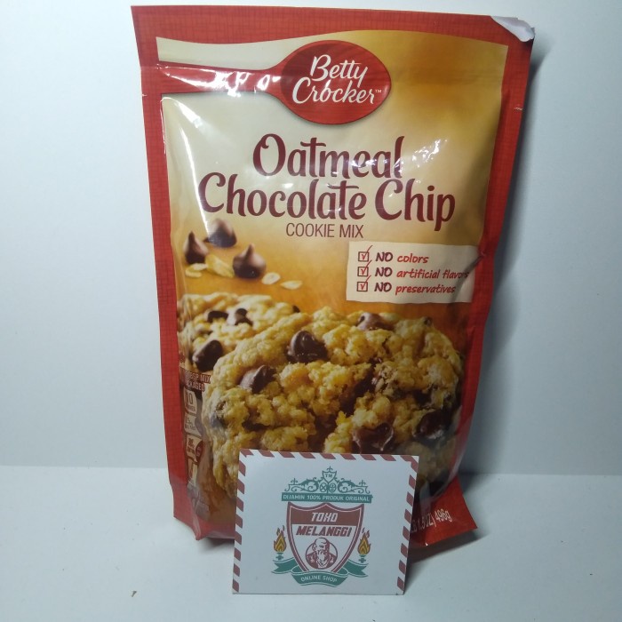 

BISA COD Betty Crocker Oatmeal Chocolate Chip Cookie Mix 496 gr