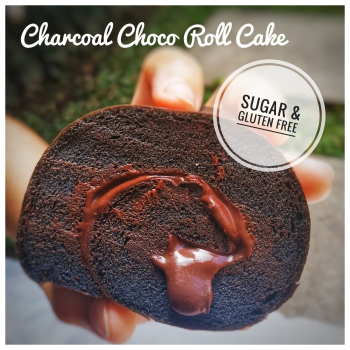 

Tr20Re Flourless Keto Debm Choco Charcoal Roll Cake Ht51G