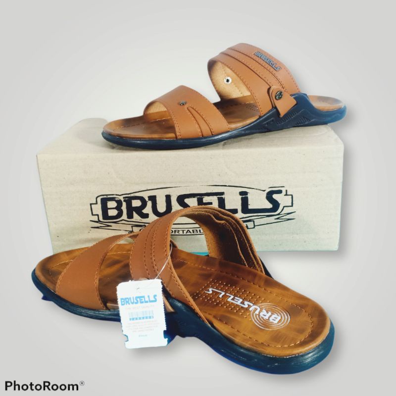 Sandal Kulit Pria Slop CP02 Sandal Selop Cowok Terbaru