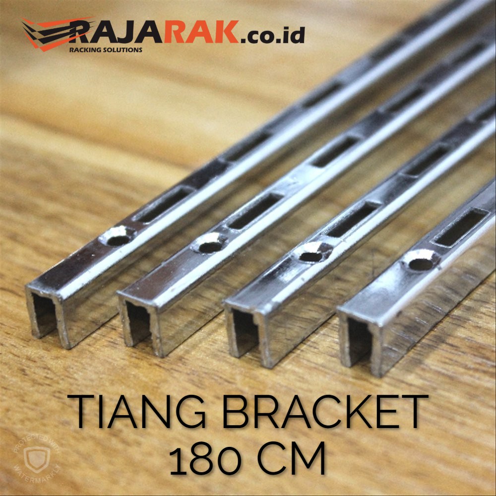 Jual Tiang Bracket 180 cm Chrome Rel Bracket Besi Rail Bracket