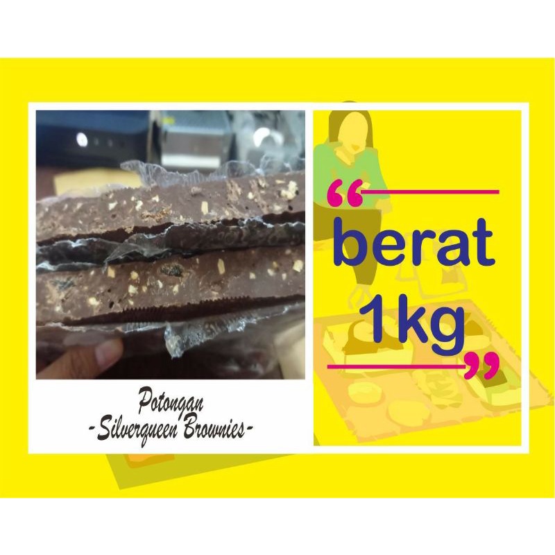 

Potongan Silverqueen Brownies