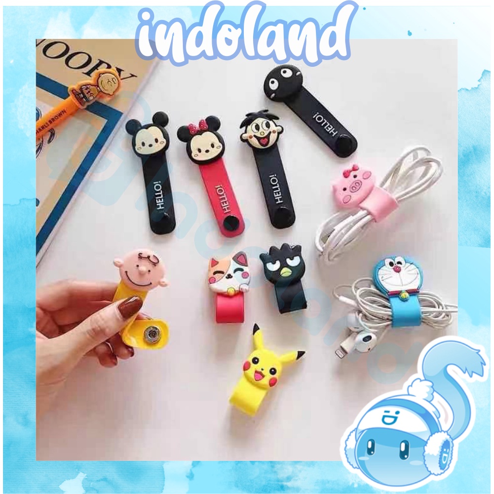 ☀ INDOLAND ☀ R516 Cord Holder 3D Lebar/ Klip Kabel/ Penjepit Kabel/ Pengikat Kabel