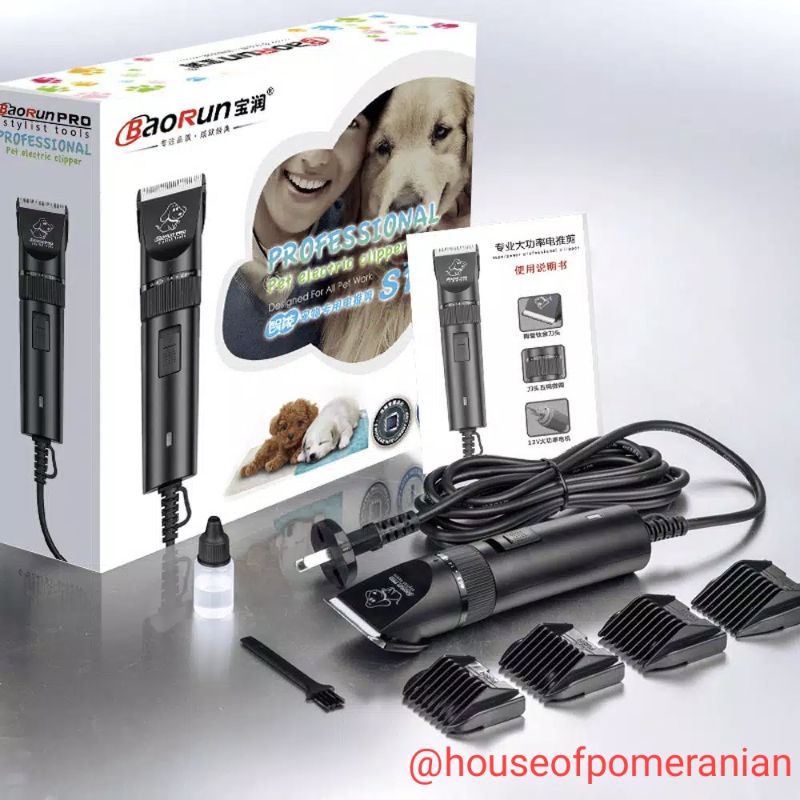 dog pet clipper BAORUN original alat cukur bulu anjing kucing kelinci hewan