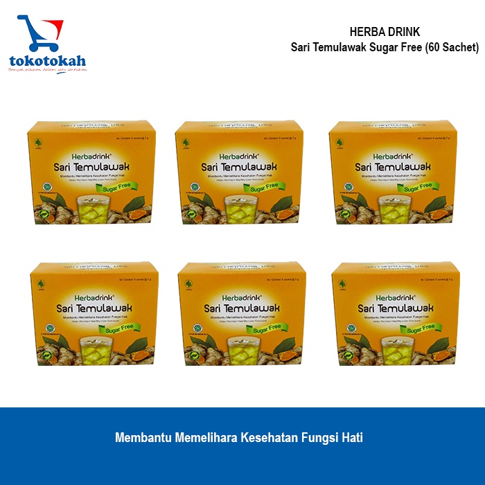 

HERBADRINK SARI TEMULAWAK SUGARFREE - 6PCS