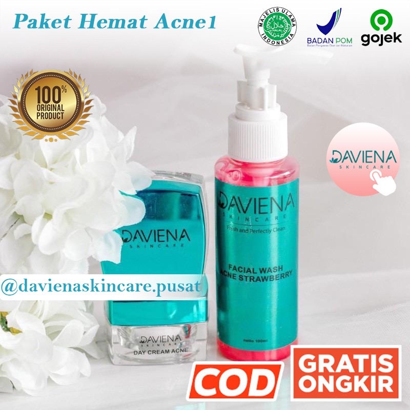 (Official) DAVIENA SKINCARE ACNE SERIES | DAVIENASKINCAREPUSAT-paket hemat acne1