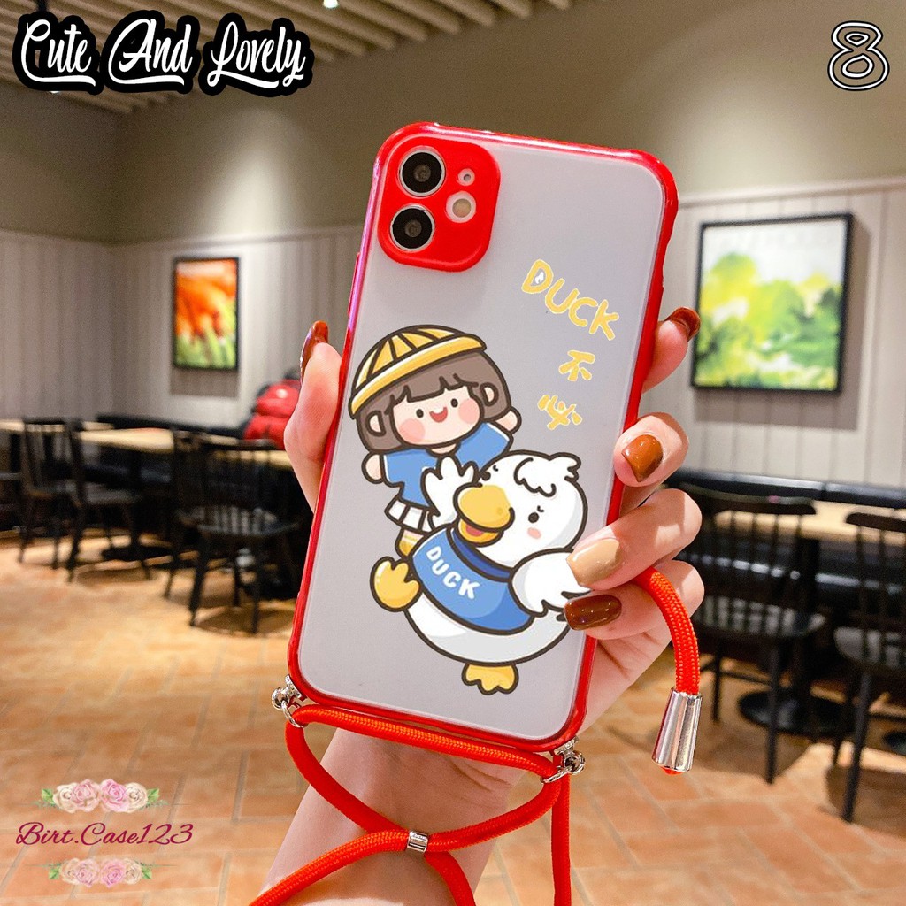 Softcase Slingcase Lanyard Choice CUTE AND LOVELY Vivo V9 V11 V11i V15 V17 V20 S1 Pro Se BC4015