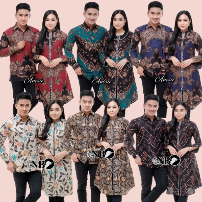 BATIK COUPLE MODERN SARIMBIT BATIK COUPLE GAMIS BATIK COUPEL COPLE COPEL PASANGAN MAURA COUPLE