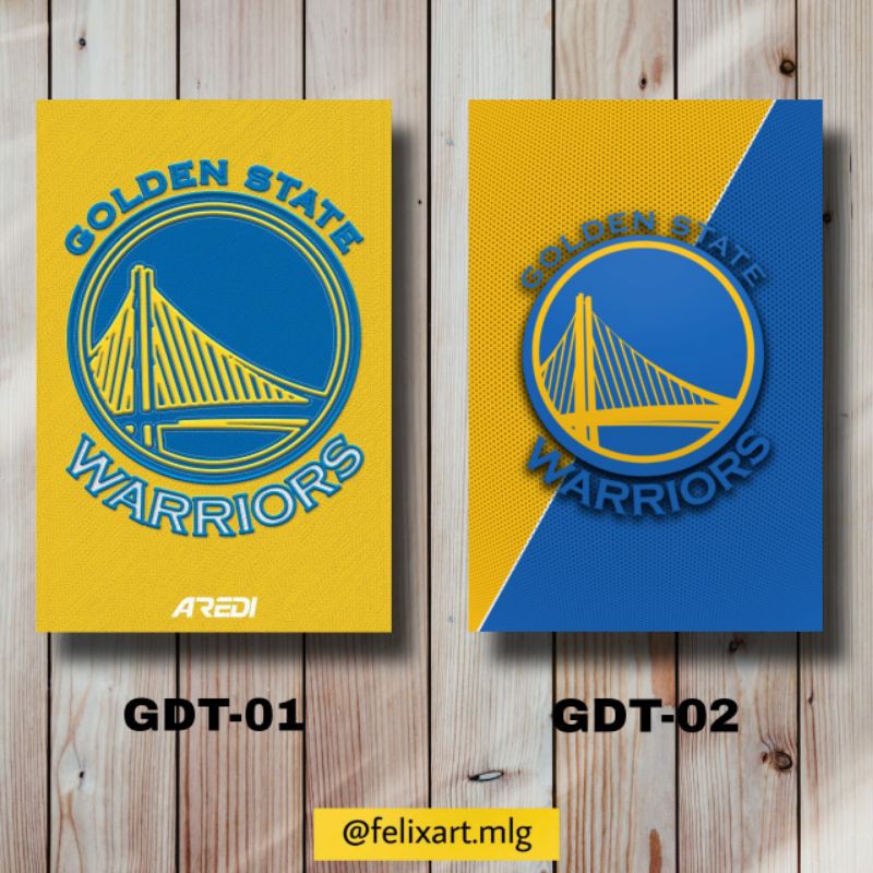 Poster 3D Hiasan Dinding Klub Basket Golden State Warriors GDT 01-04