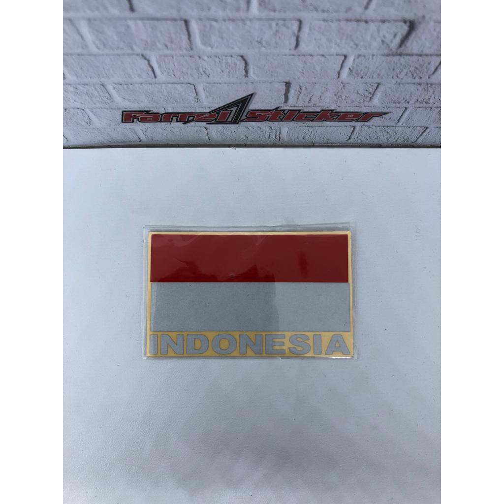 Stiker bendera indonesia