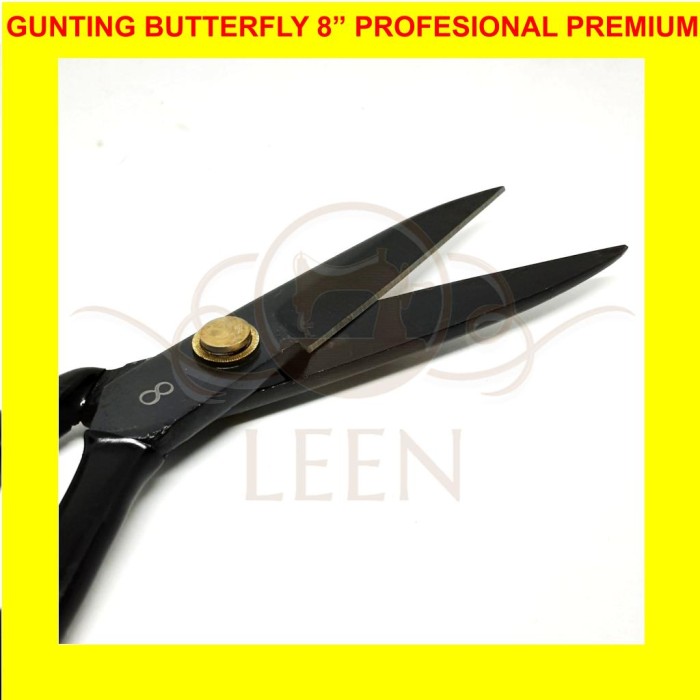 Gunting Kain BUTTERFLY 8 Inch BAJA Premium Profesional Tailor LEEN