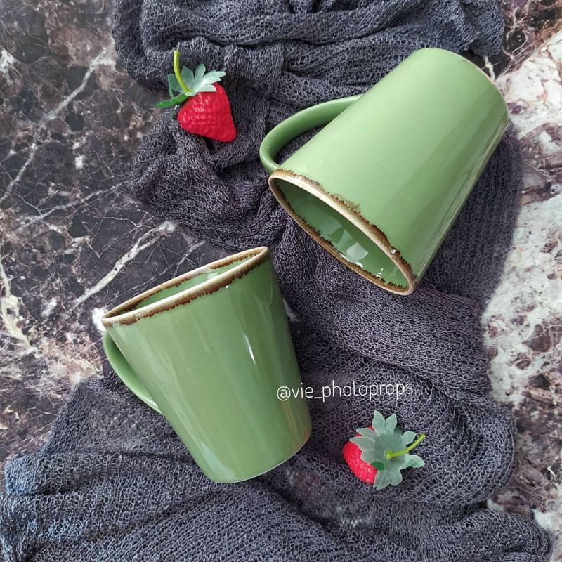 1pc Mug Keramik Rustic