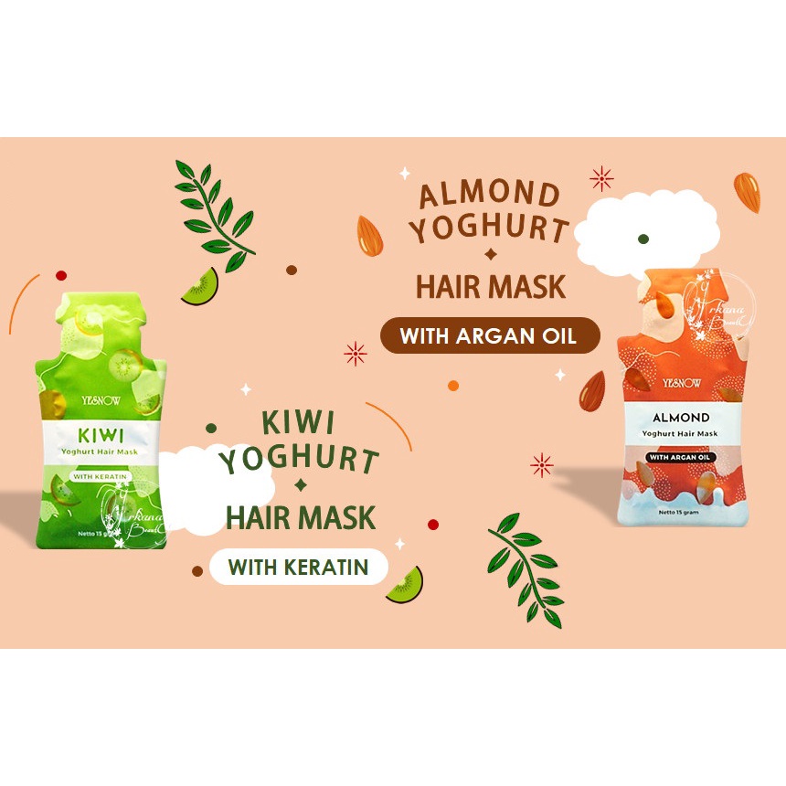 ★ BB ★ YESNOW Hair Mask Sachet 15gr | Masker Rambut | Perawatan Rambut - Yesnow Yoghurt Hair Mask